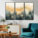 Abstract Forest Print - Mountain Wall Art | Autumn Landscape