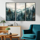 Serenity Forest Wall Art Canvas | Foggy Mountain Landscape