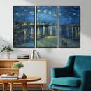 Vincent van Gogh Starry Night over the Rhone Abstract Wall