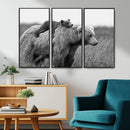 Bear and Cub Wall Art Canvas | 399 Bear Cub