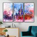Disney Wall Art: Dreamy Watercolor Cinderella Castle Canvas by MyGreatCanvas | Canvas Wall Art Prints | Photo Prints & Wall Decor