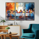Abstract Watercolor The Last Supper Wall Art