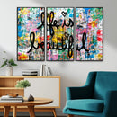 Life Beautiful Art Print - Banksy Graffiti Wall Art Canvas by MyGreatCanvas | Canvas Wall Art Prints | Photo Prints & Wall Decor