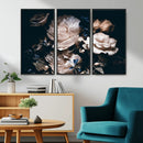 Pink Peonies Flowers Large Canvas Art Print