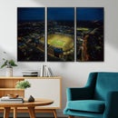 Michigan Stadium Night Game Wall Art – Sports Arena Aerial by MyGreatCanvas | Canvas Wall Art Prints | Photo Prints & Wall Decor