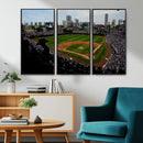 Chicago Cubs Baseball Team Print - Wrigley Field Stadium