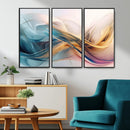 Abstract Flowing Colors Wall Art Canvas Print