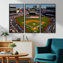 Yankee Stadium New York Wall Art Print | 3-Panel Canvas
