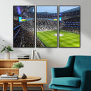 Tottenham Hotspur Stadium Canvas Print, Match Day Triple