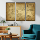Vintage Game of Thrones Map Wall Art | Westeros and Essos