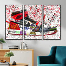 Jordan Shoes Graffiti Wall Art Canvas Print- Jordan Graffiti by MyGreatCanvas | Canvas Wall Art Prints | Photo Prints & Wall Decor