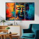 Colorful Buddha Wall Art – Framed Abstract Portrait Canvas by MyGreatCanvas | Canvas Wall Art Prints | Photo Prints & Wall Decor