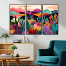 Abstract Kusama Print - Landscape Canvas Wall Art Print -