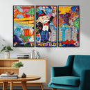 Pop Art Monopoly Man Canvas Wall Art Print - Bold and