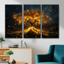 Golden Tree of Life Canvas Wall Art Print - Majestic Glowing by MyGreatCanvas | Canvas Wall Art Prints | Photo Prints & Wall Decor