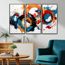 Abstract Wall Art, Rings Wall Art Canvas Print