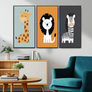 Boho Jungle Animal Nursery Wall Art Prints – Safari Decor