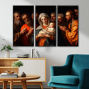 Religious Canvas Wall Art Print - Madonna and Child with
