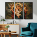 Mary Jesus Canvas Wall Art Print - Madonna and Child with