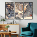 Abstract Blue and Gold Wall Art - Fluid Ink Artwork - Modern by MyGreatCanvas | Canvas Wall Art Prints | Photo Prints & Wall Decor