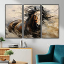 Abstract Horse Wall Art Canvas Print – Large Western