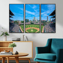 Wrigley Field Chicago Cubs Panoramic Art Multi-Piece Canvas