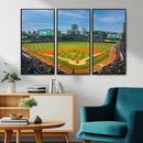 Wrigley Field Chicago Cubs Panoramic Canvas Print –