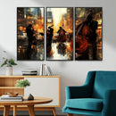 Jazz Wall Art Canvas Print – Colorful Musical Instrument