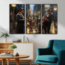 Jazz Canvas Wall Art Print – Abstract African American Music