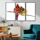 Cardinal Bird Canvas Wall Art - Male and Female Cardinal