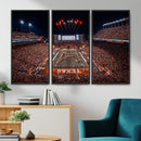 Texas Stadium Night Game Wall Art Canvas Print – Vibrant
