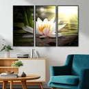 Lotus Flower Wall Art Canvas Print, Water Lily Large Wall
