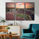 Indiana Memorial Stadium Wall Art Canvas Print, Framed