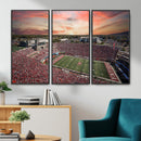 Indiana Memorial Stadium Wall Art Canvas Print, Framed