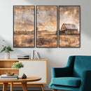 Rustic Farmhouse Wall Art Canvas Print | Barn and Field