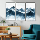 Snowy Peaks Wall Art – Framed Misty Mountain Canvas Artwork by MyGreatCanvas | Canvas Wall Art Prints | Photo Prints & Wall Decor