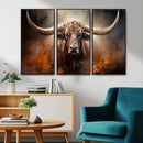Highland Bull Canvas Abstract Canvas Wall Art Print – by MyGreatCanvas | Canvas Wall Art Prints | Photo Prints & Wall Decor