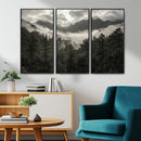 Moody Forest Wall Art – Framed Mountain Fog Canvas Artwork, by MyGreatCanvas | Canvas Wall Art Prints | Photo Prints & Wall Decor