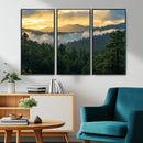 Mountain Sunrise Wall Art – Framed Pine Forest Canvas by MyGreatCanvas | Canvas Wall Art Prints | Photo Prints & Wall Decor