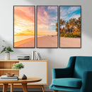 Tropical Beach Wall Art Canvas Print – Framed Palm Trees by MyGreatCanvas | Canvas Wall Art Prints | Photo Prints & Wall Decor
