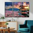 Mount Fuji Cherry Blossom Wall Art Canvas Print – Framed by MyGreatCanvas | Canvas Wall Art Prints | Photo Prints & Wall Decor