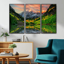 Maroon Bells Lake Wall Art Canvas Print – Framed Majestic by MyGreatCanvas | Canvas Wall Art Prints | Photo Prints & Wall Decor