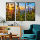 Forest Sunset Wall Art Canvas Print, Glowing Evening Light by MyGreatCanvas | Canvas Wall Art Prints | Photo Prints & Wall Decor