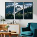 Misty Forest Wall Art Canvas Print, Serene Pine Hills and by MyGreatCanvas | Canvas Wall Art Prints | Photo Prints & Wall Decor