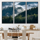 Misty Forest Wall Art Canvas Print – Pine Hills Foggy