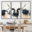 Texas Longhorn Wall Art Canvas Print – Majestic Horned Bull