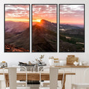 Mountain Sunrise Wall Art Canvas Print – Alpine Ridge by MyGreatCanvas | Canvas Wall Art Prints | Photo Prints & Wall Decor