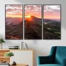 Mountain Sunrise Wall Art – Framed Alpine Ridge Canvas by MyGreatCanvas | Canvas Wall Art Prints | Photo Prints & Wall Decor