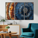 Framed Abstract Tree Ring Wall Art Print Natural Rustic Wood by MyGreatCanvas | Canvas Wall Art Prints | Photo Prints & Wall Decor