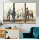 Wild Horses Wall Art Canvas Print, Framed Running Horses Art by MyGreatCanvas | Canvas Wall Art Prints | Photo Prints & Wall Decor